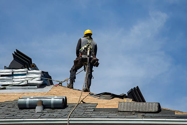 Professional Gutter Installation technician working in Palmetto, GA